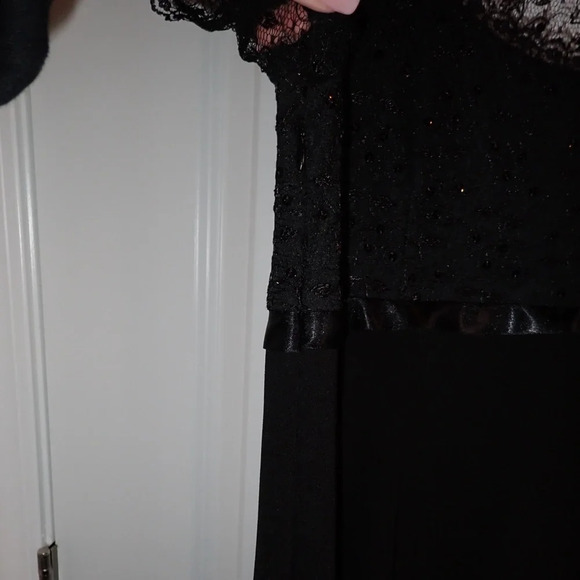 Justin Taylor Black Dress Size 16 - Picture 8 of 11